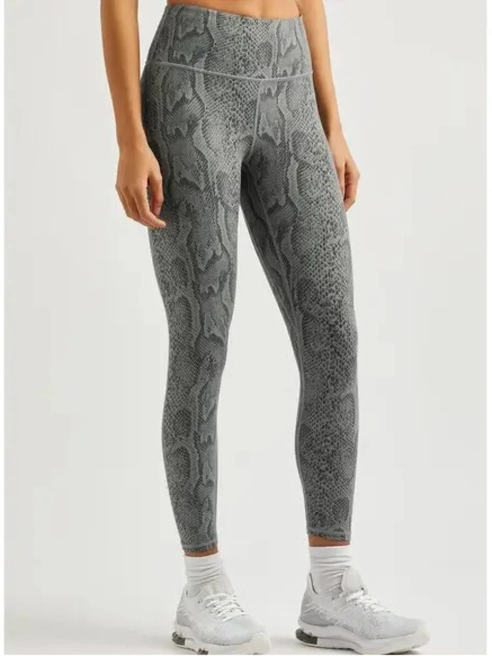 Varley Let’s Go High Rise Python Print 7/8 Leggings - Picture 1 of 6